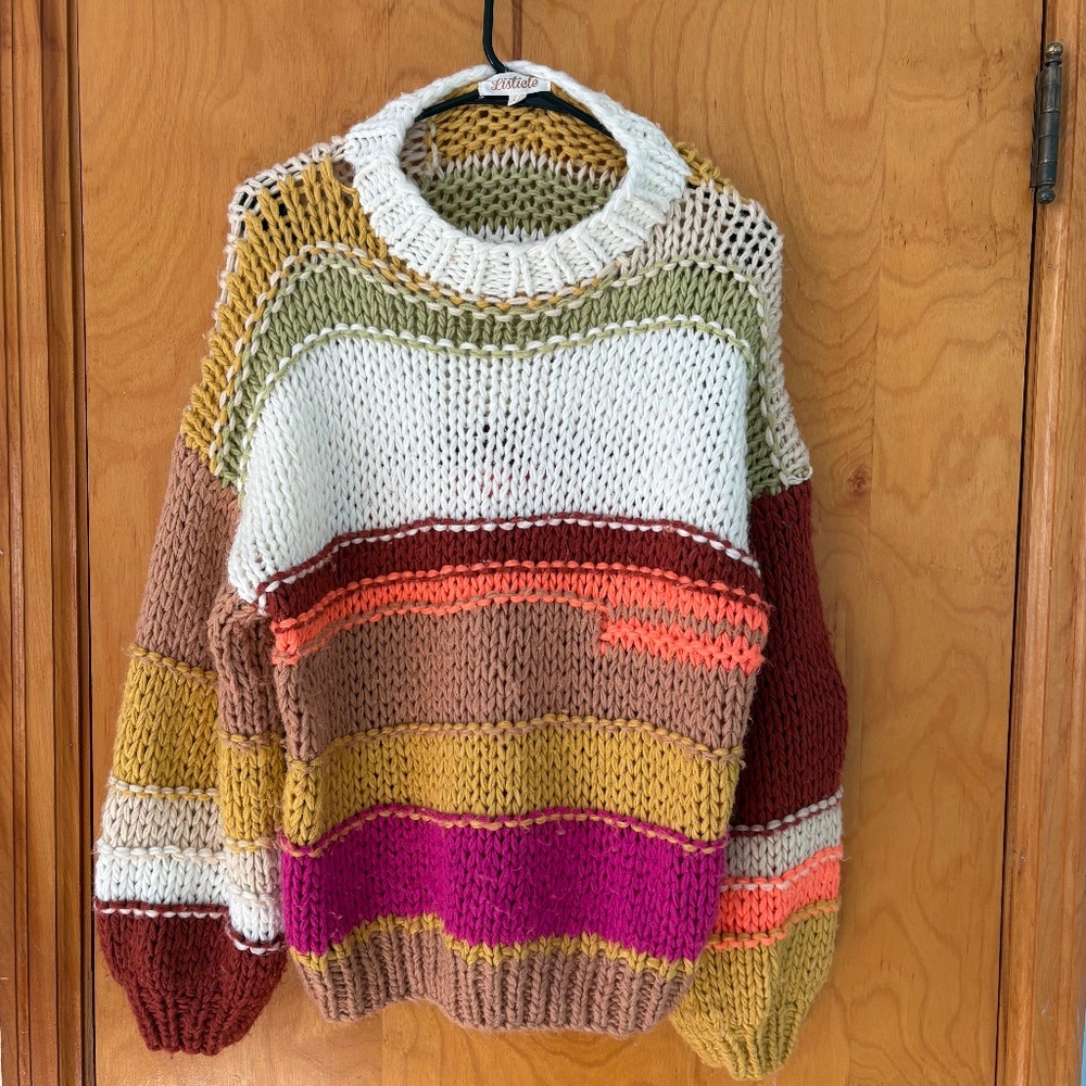 Women's Size L Oversized Knit Sweater